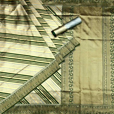 Grey Woven Silk Saree
