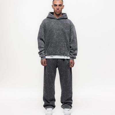 MAGIRI Embroidered Washed Grey Hoodie