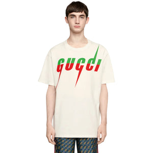 Gucci Blade Print White T Shirt