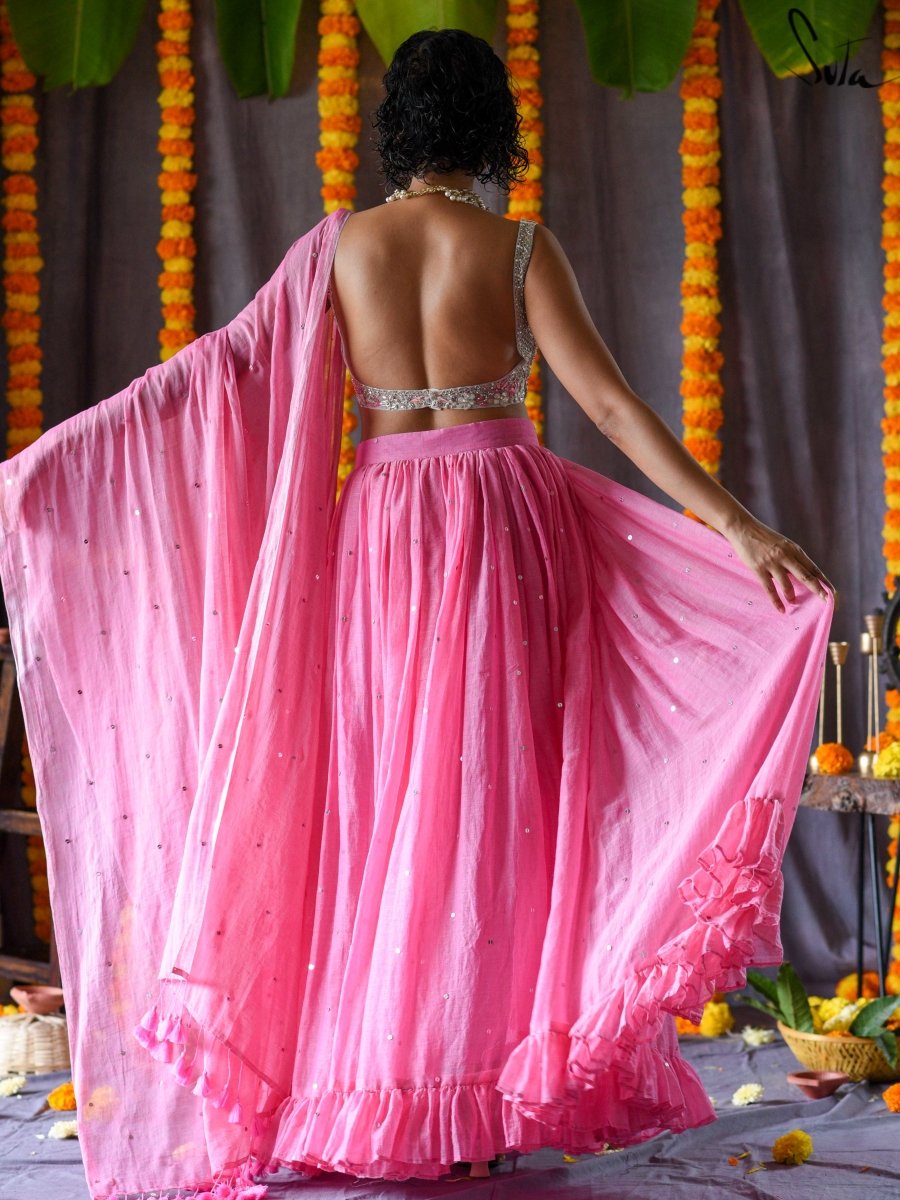 Gulabi aasman (Without Blouse)