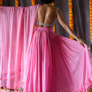 Gulabi aasman (Without Blouse)