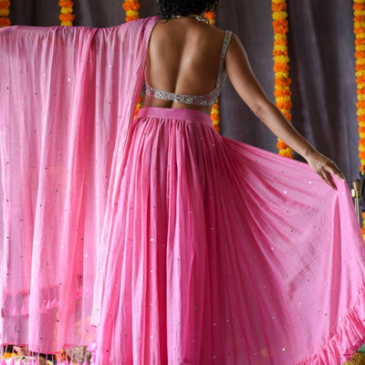 Gulabi aasman (Without Blouse)