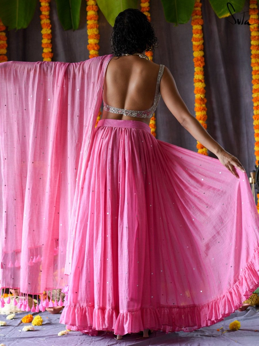 Gulabi aasman (Without Blouse)