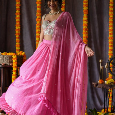 Gulabi aasman (Without Blouse)