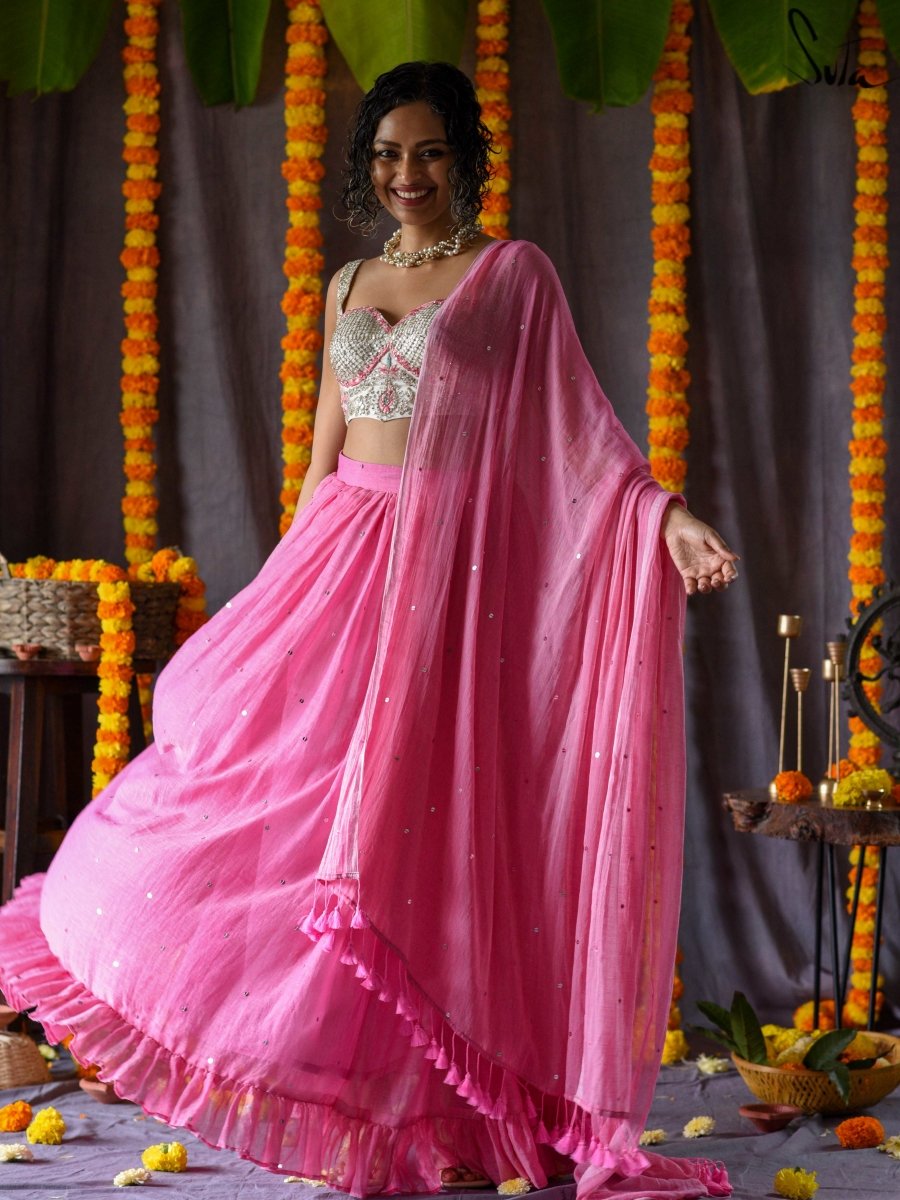Gulabi aasman (Without Blouse)