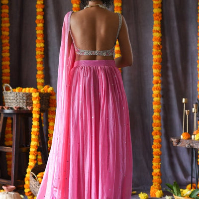 Gulabi aasman (Without Blouse)