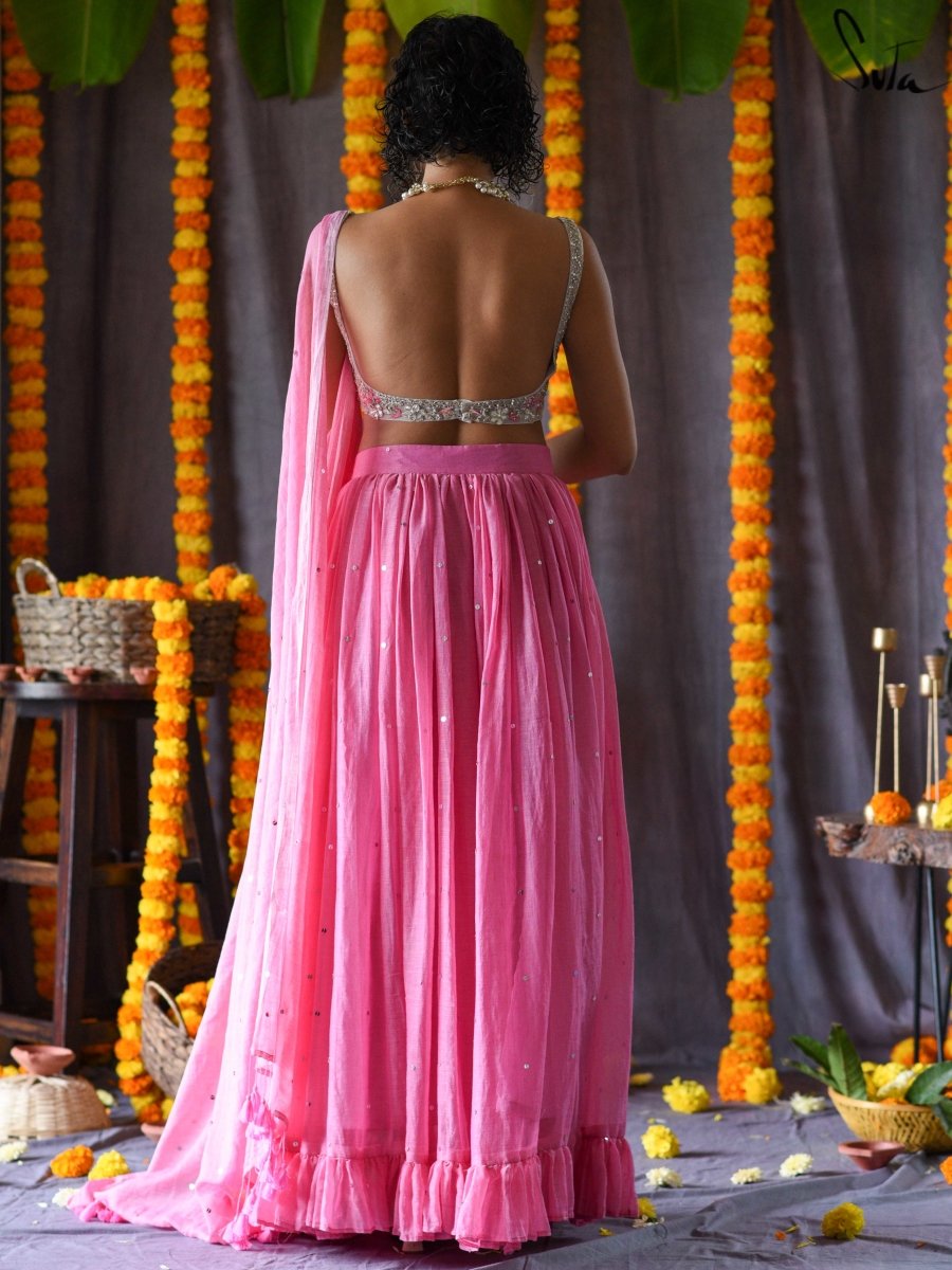 Gulabi aasman (Without Blouse)