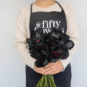 Halloween Black Bat Personalized Roses