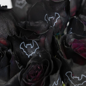 Halloween Black Bat Personalized Roses