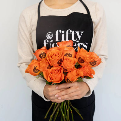 Halloween Jack O Lantern Personalized Roses