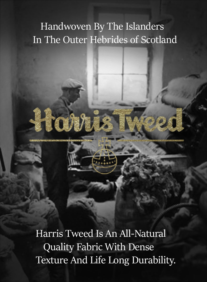 Harris Tweed Ice Blue Check Pants