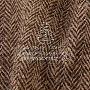 Harris Tweed Irish Brown Herringbone Newsboy Cap