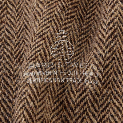 Harris Tweed Irish Brown Herringbone Newsboy Cap
