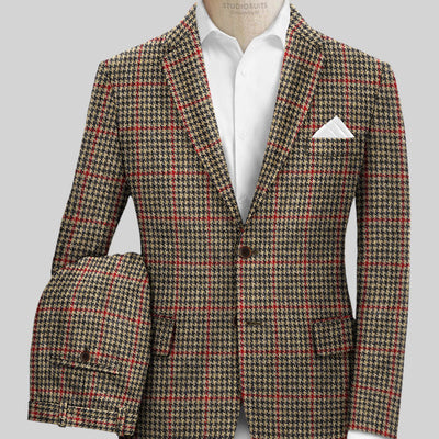 Harris Tweed Carmine Beige Suit