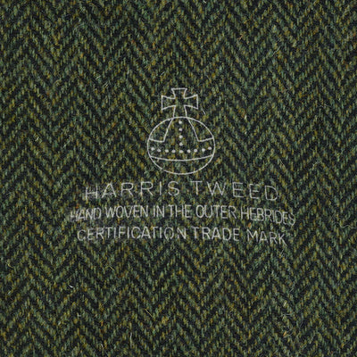 Harris Tweed Forest Green Herringbone Pants