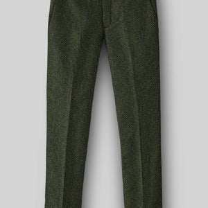 Harris Tweed Forest Green Herringbone Suit