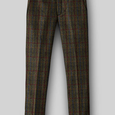 Harris Tweed Green Check Pants