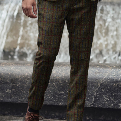 Harris Tweed Green Check Pants