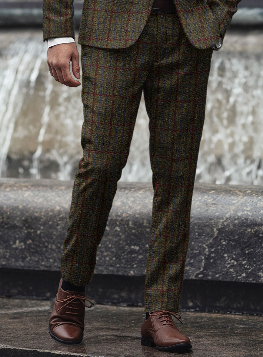 Harris Tweed Green Check Pants
