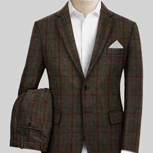 Harris Tweed Green Check Suit
