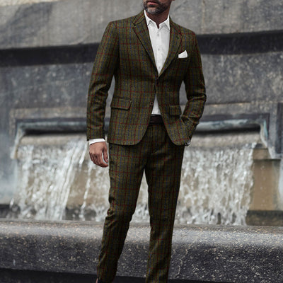 Harris Tweed Green Check Suit
