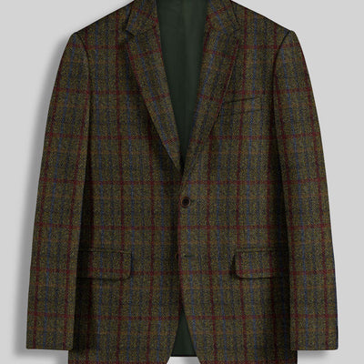 Harris Tweed Green Check Suit