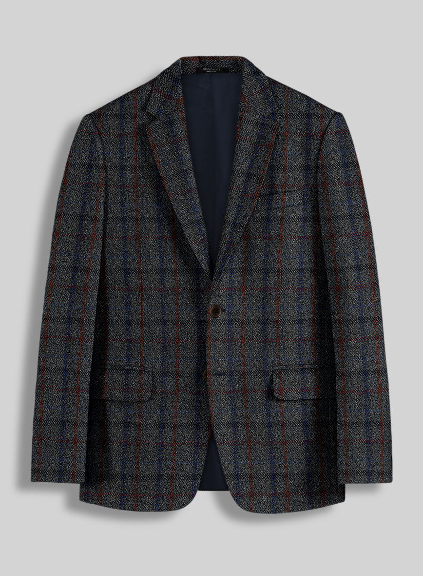 Harris Tweed Ice Blue Check Jacket