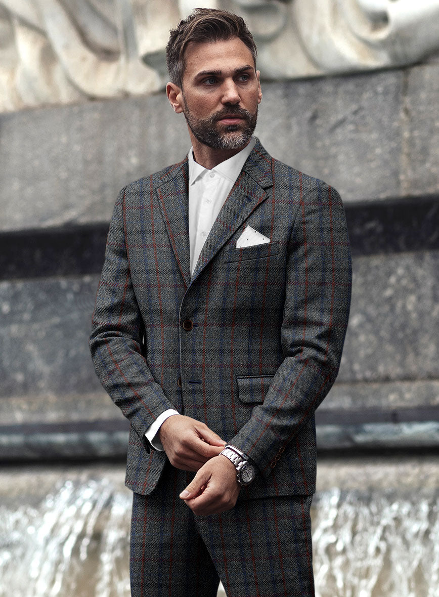 Harris Tweed Ice Blue Check Jacket