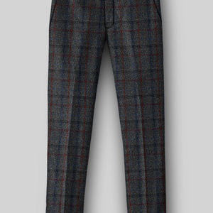 Harris Tweed Ice Blue Check Pants