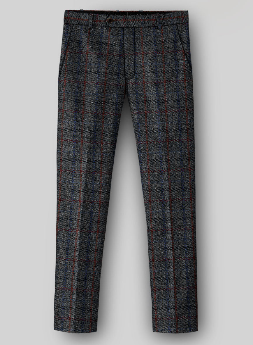 Harris Tweed Ice Blue Check Pants