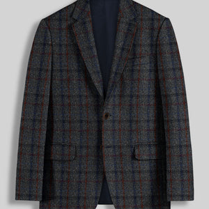 Harris Tweed Ice Blue Check Suit