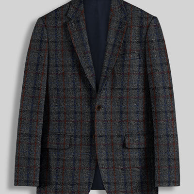 Harris Tweed Ice Blue Check Suit