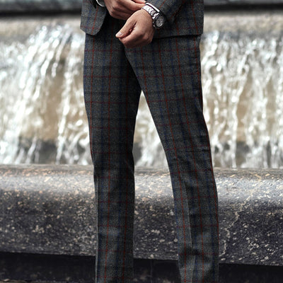 Harris Tweed Ice Blue Check Suit