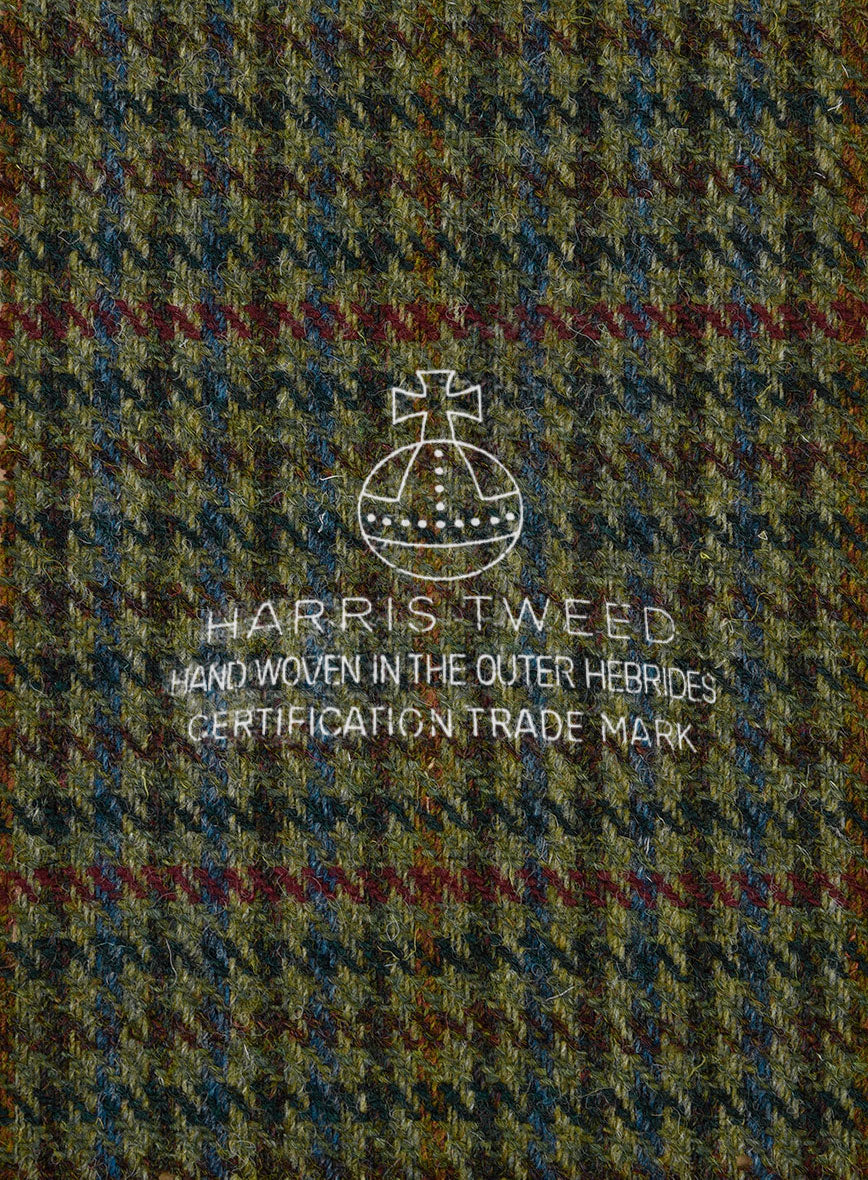 Harris Tweed Moss Green Houndstooth Jacket