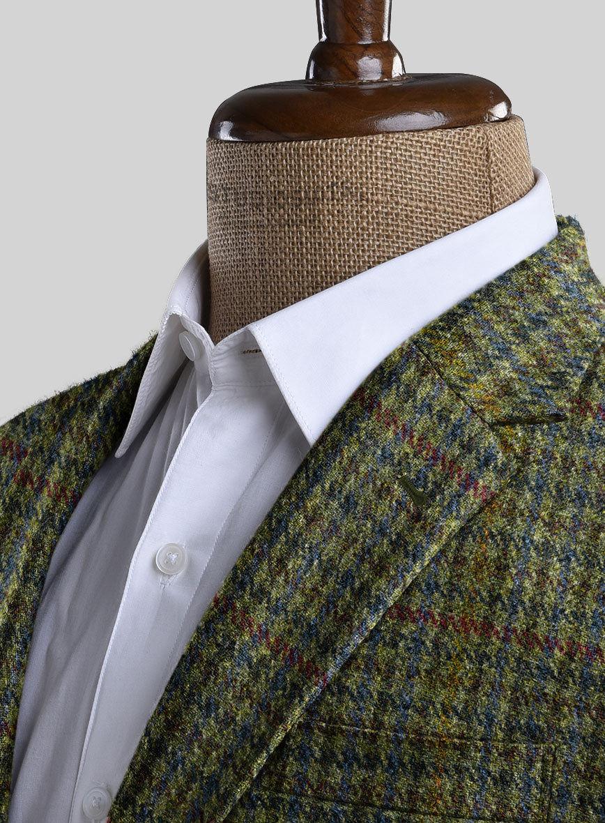 Harris Tweed Moss Green Houndstooth Suit