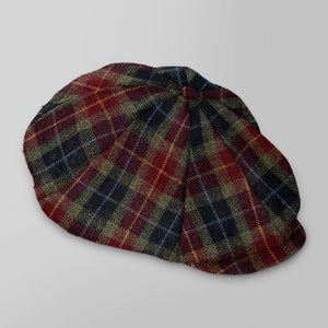 Harris Tweed Oscar Tartan Newsboy Cap