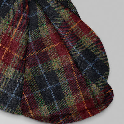 Harris Tweed Oscar Tartan Newsboy Cap