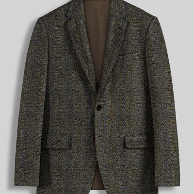 Harris Tweed Ranger Gray Blue Jacket