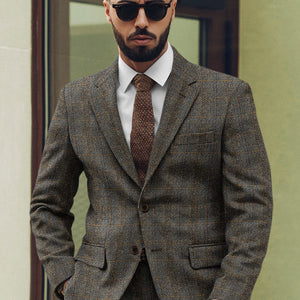 Harris Tweed Ranger Gray Blue Jacket