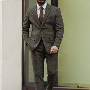 Harris Tweed Ranger Gray Blue Suit
