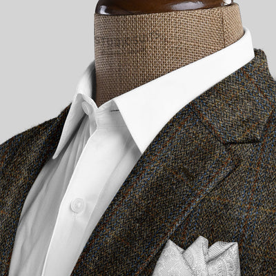 Harris Tweed Ranger Gray Blue Suit