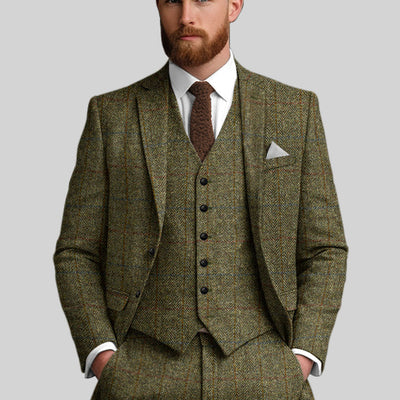 Harris Tweed Ranger Green Suit