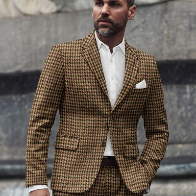 Harris Tweed Russet Houndstooth Jacket