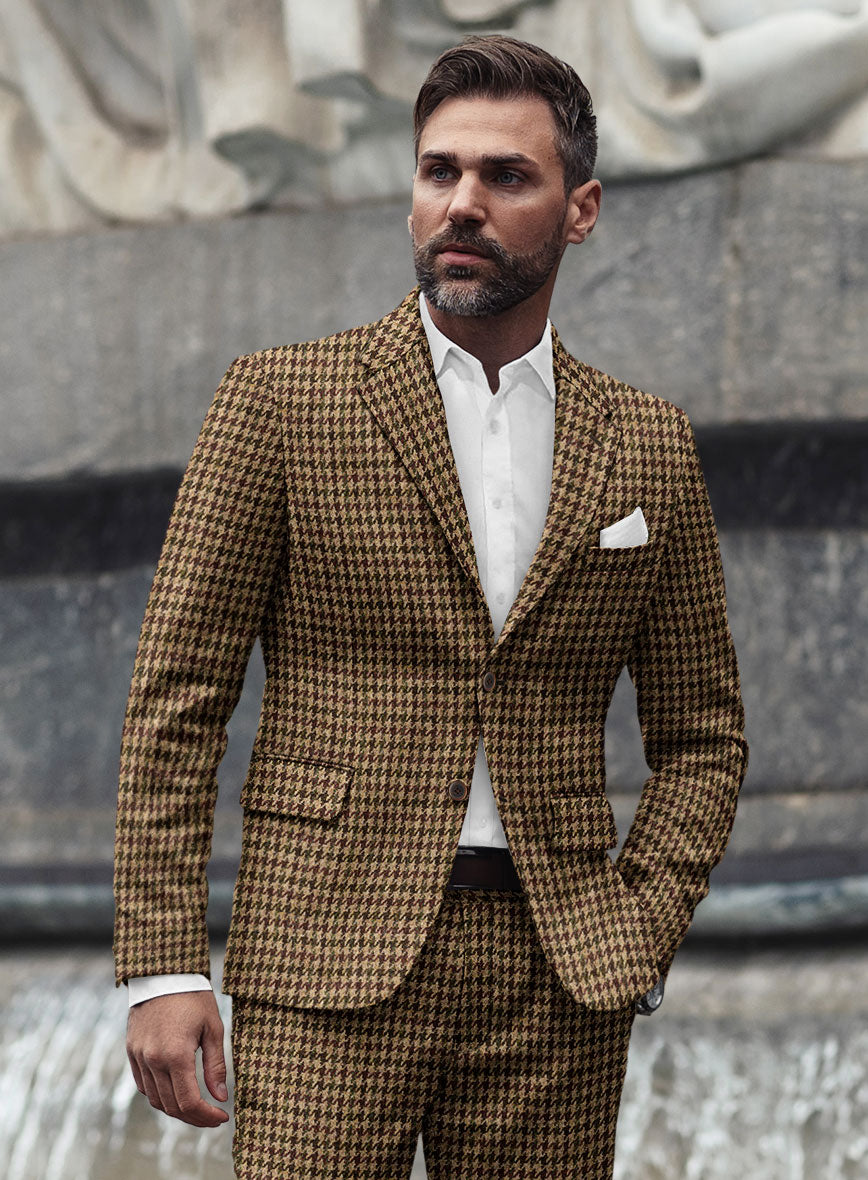 Harris Tweed Russet Houndstooth Jacket