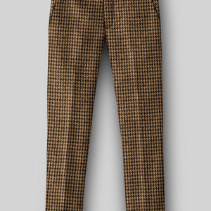 Harris Tweed Russet Houndstooth Pants