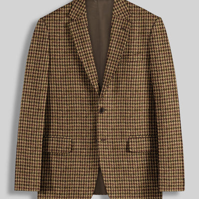 Harris Tweed Russet Houndstooth Suit
