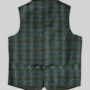 Harris Tweed Scot Green Hunting Vest