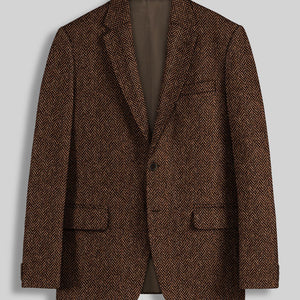 Harris Tweed Walnut Herringbone Jacket