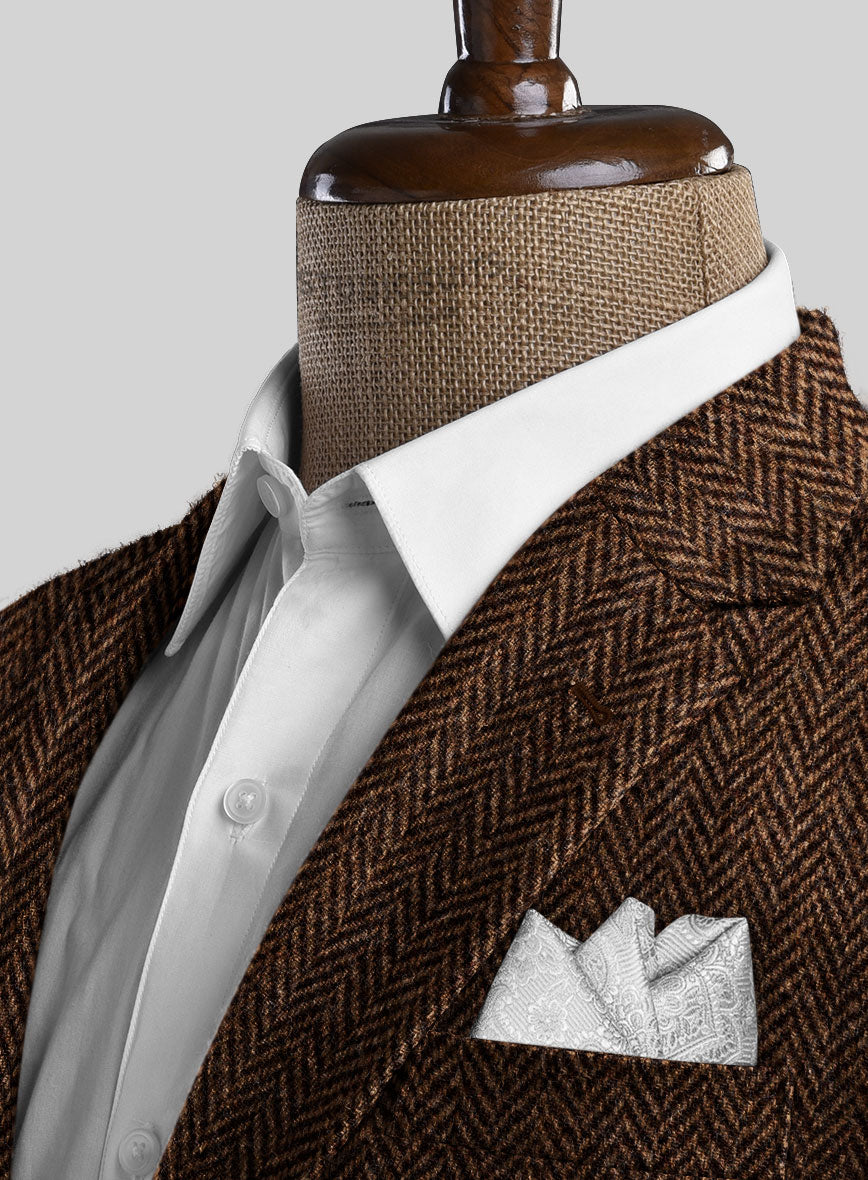 Harris Tweed Walnut Herringbone Suit