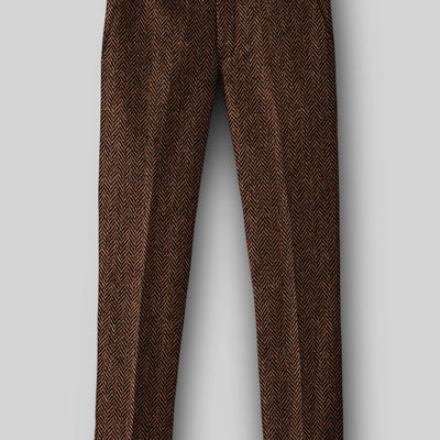 Harris Tweed Walnut Herringbone Suit